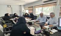 نشست ریاست دانشکده پزشکی با مسئولین حوزه های 7 و 8 اعتباربخشی برنامه پزشکی عمومی 